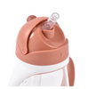 Beaba 2 in 1 Baby Sipper Water Bottle, Anti Spill Sippy Cup with Soft Silicone Straw for Toddler, Removable Handles, 300 ml - Terracotta