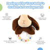 Nuluv Puppy Rattle Plus Toy, Soft, Colorful Sensory Fun For Kids
