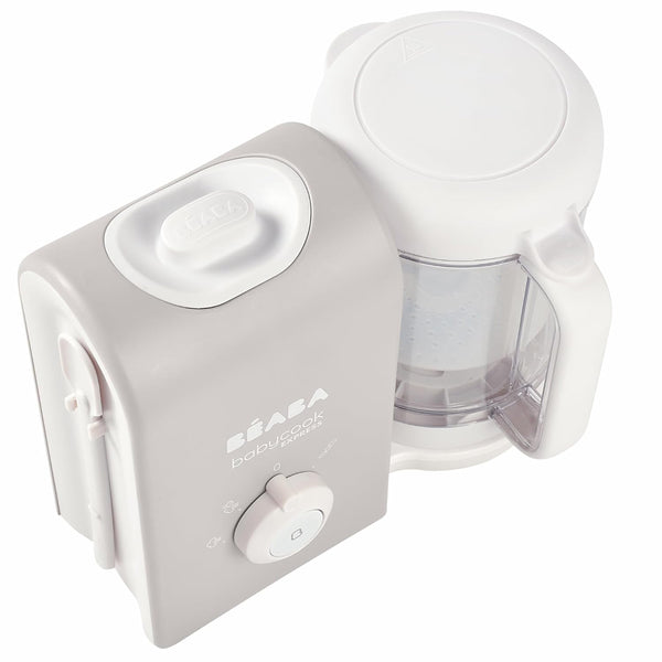 Beaba Babycook Express Multifunctional Baby Food Processor, Blender, Steamer, Sterilizer and Cooker - Velvet Grey