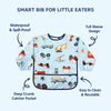 Hopop Easy Clean Waterproof Full Sleeve Baby Bib with Food Catcher Pocket - Dezine Kids
