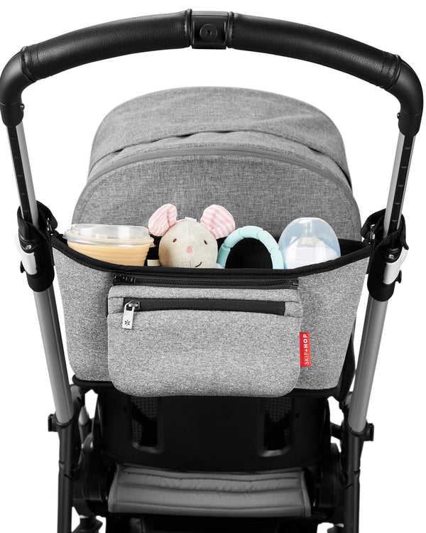 Grab & Go Stroller Organizer - Heather Gray - Dezine Kids