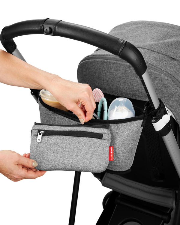 Grab & Go Stroller Organizer - Heather Gray - Dezine Kids