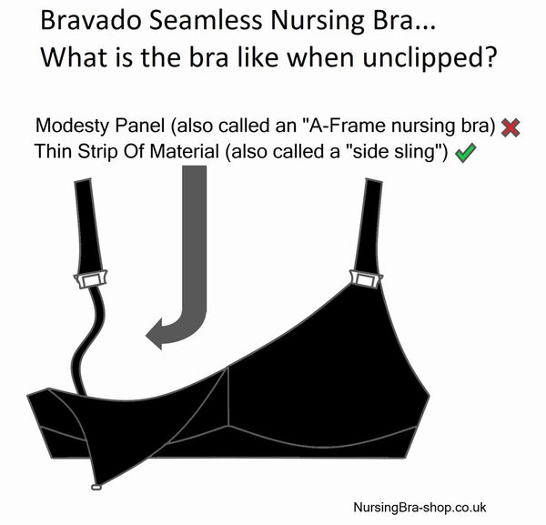 Bravado Nursing Bra Black Body Silk Seamless - Black