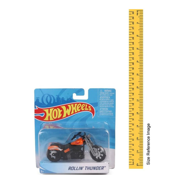 Hot Wheels Rollin Thunder Moto Bike 5 Inches
