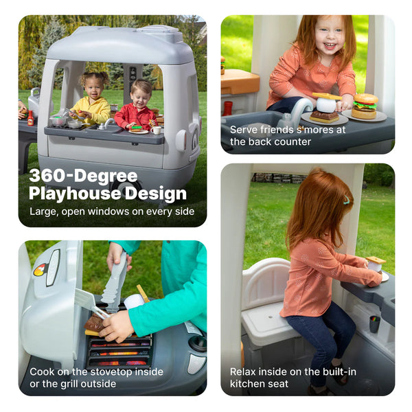 Step2 Adventure Camper Playhouse for Kids Ages 3 Years+ - Dezine Kids