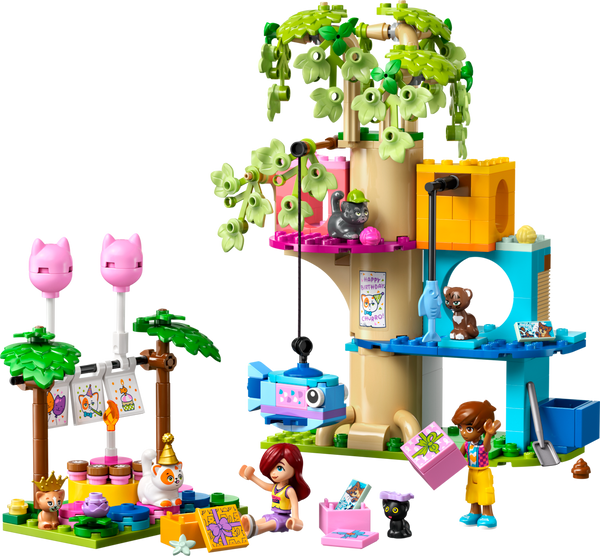 Lego Friends Cat Birthday Party & Tree House - Dezine Kids