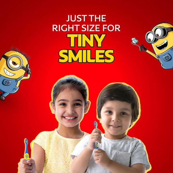Colgate Palmolive Kids Toothbrush Extra Soft 2 count for 2+ year Baby - Minion