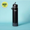 Basil Insulated Stainless steel Sipper with Carry Handle - Classic Black