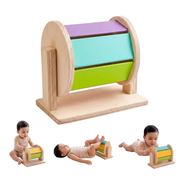 Curious Cub Montessori Spinning Drum for Babies - Dezine Kids