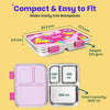 Basil 3 Compartment easy open-close Lunchbox - Pixie Dash