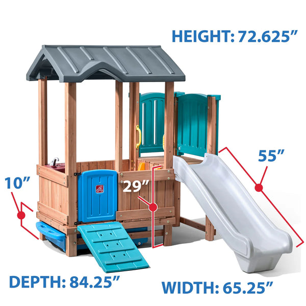 Step2 Woodland Adventure Playhouse & Slide - Dezine Kids