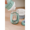 Beaba Stacked Formula Container, Airtight Multifunctional Storage Container, 4 Interchangeable Compartments, Microwave Safe - Cotton/Sage Green