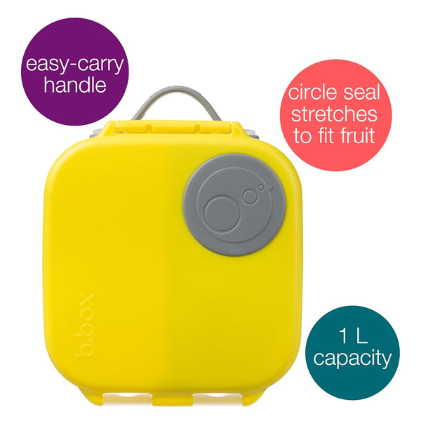 B.Box Mini Lunch Box - Lemon Sherbet Yellow Grey