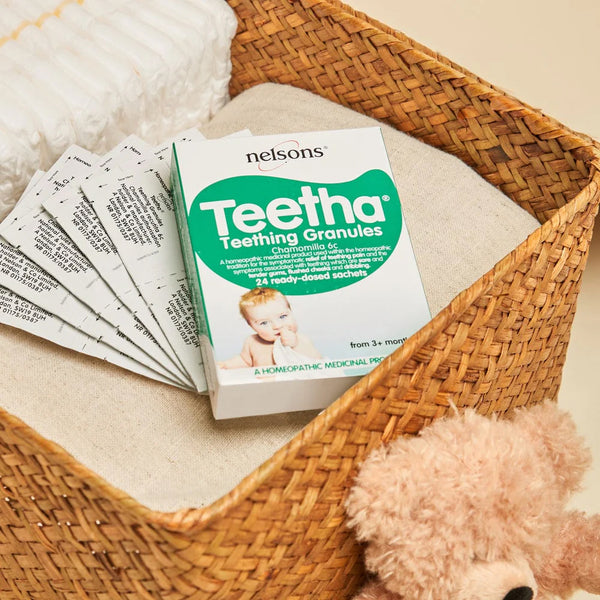 Nelsons Teetha Teething Granules 24 Sachets 3M+ - Dezine Kids