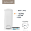 Diaper Genie Select Pail - White