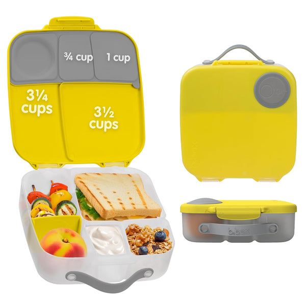 B.Box Lunch Box - Lemon Sherbet Yellow Grey