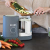 Beaba Babycook Neo 6 In 1 Baby Food Processor, Portable Baby Food Cooker, Puree Maker and Warmer - Mineral Grey - Dezine Kids