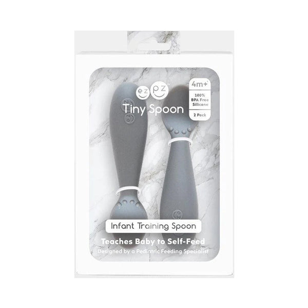 EzPz Tiny Spoon for Babies/Infants - Grey