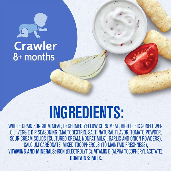 Gerber Lil Crunchies for Crawlers, 8+ months - Veggie Dip