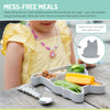 Melii 100% Food Grade Silicone Plate Suction Base With Divided Sections - Bulldog
