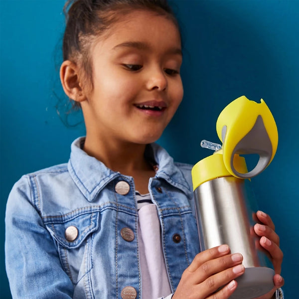 B.Box Insulated Straw Sipper Drink Water Bottle 500 ml - Yellow
