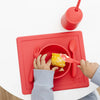 EzPz Happy Utensils for Toddlers(Spoon, Fork & Knife) - Coral