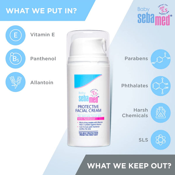 Sebamed Baby Protective Facial Cream Panthenol & Vitamin E - 100ml