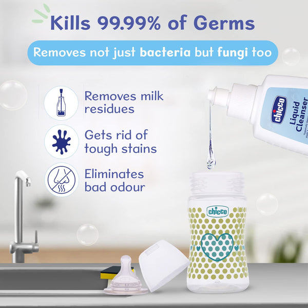Chicco Liquid Cleanser with 100% Food Grade & Natural Ingredients - 200ml