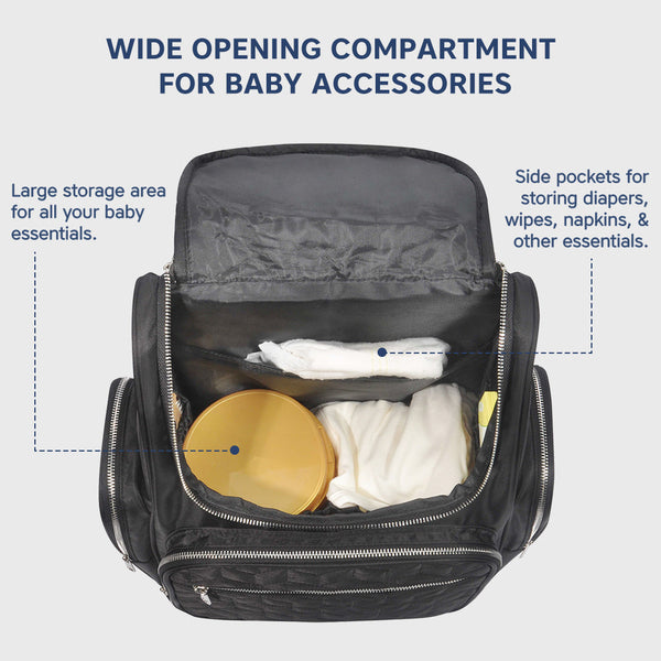 Hopop Portable & Stylish Baby Diaper Bag - Dezine Kids
