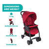Simplicity Plus Stroller - Scarlet Red - Dezine Kids