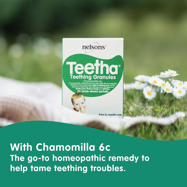 Nelsons Teetha Teething Granules 24 Sachets 3M+