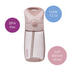 B.Box Straw Drink Bottle Junior, 380 ml - Blush Crush Pink