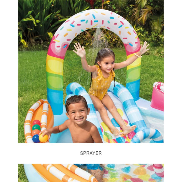 Intex Candy Fun Inflatable Play Center with Slide - Dezine Kids