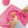 EzPz Happy Utensils for Toddlers(Spoon, Fork & Knife) - Pink