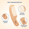 Hopop Natural Bristle Baby Wooden Brush & Comb Set - Dezine Kids
