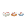 Beaba Snack Box, Easy to Open Lids, Stackable, Lightweight, Leak Resistant Snacks Containers Set of 3, (500ml, 350ml, 230ml) - Multicolor