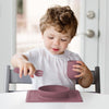 EzPz Mini Bowl 100% Food Grade Silicone Suction Bowl, Non Slip, BPA Free - Mauve