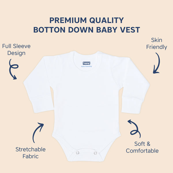 Hopop Baby Cotton Round Neck Full Sleeve Romper Pack of 1