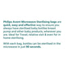 Philips Avent Microwave Steriliser Bags - Pack of 5