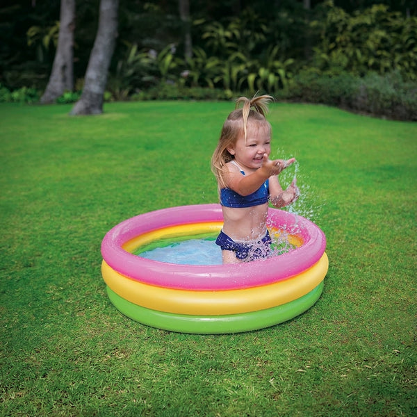 Intex Sunset Glow Inflatable Baby Pool - Multicolor - Dezine Kids