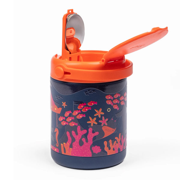 Kicups Joyful Jar Stainless Steel Insulated Food Jar 488ml - Fin Fiesta