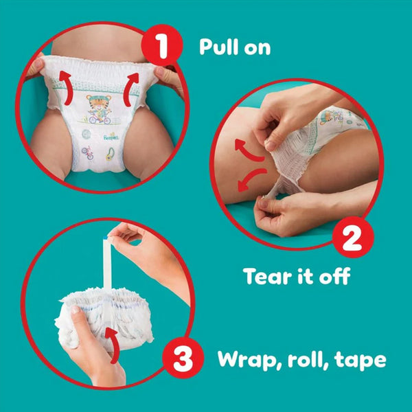 Pampers Baby Dry Nappy Pants, Size 4 - 38 Pack - Dezine Kids