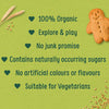 Organix Gingerbread Men Biscuits Toddler Snacks, 12+Months - 135 gm - Dezine Kids