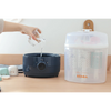Beaba 2 in 1 Baby Bottle Sterilizer and Dryer, 8 Min Steam Sterilization, 3 Modes Sterilize, Dry or Both, Capacity for 6 Bottles -Night Blue