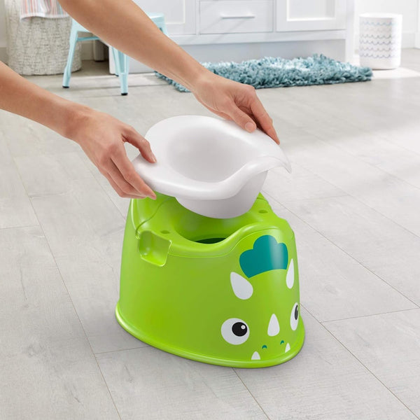 Fisher Price Character Potty Chair with Splash Guard, 12 to 36M - Dino - Dezine Kids