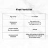 EzPz First Foods Set 100% Food Grade Silicone Baby & Toddler Suction Bowl with Built In Placemat - Grey