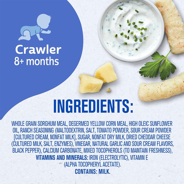 Gerber Lil Crunchies for Crawlers, 8+ months - Ranch