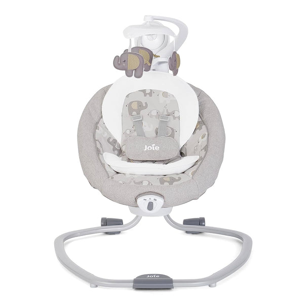 Joie Serina Swivel Modern Automatic Electric Baby Swing - Elephant Duo - Dezine Kids