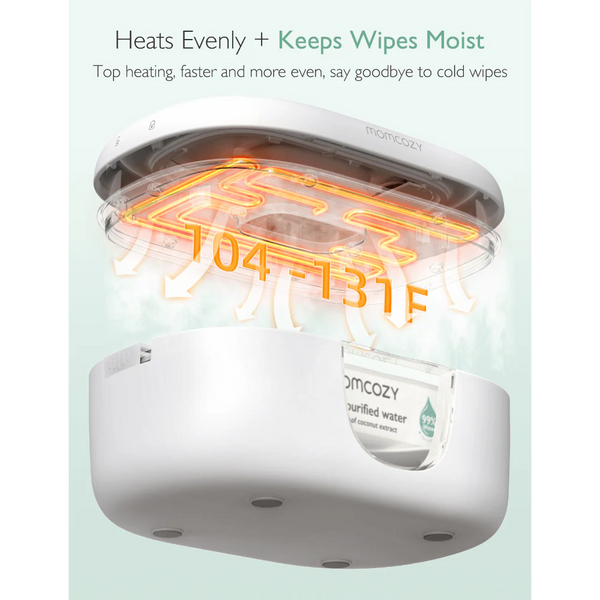 Momcozy Health Care Baby Wipe Warmer - White