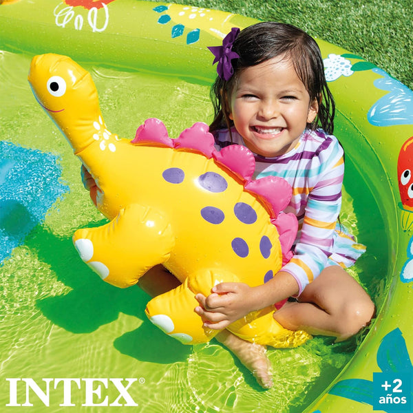 Intex Little Dino Inflatable Play Center with Slide - Dezine Kids